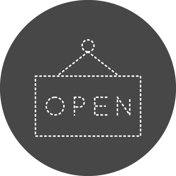 Open Post Office Web Icon Simple Illustration — Stockvektor