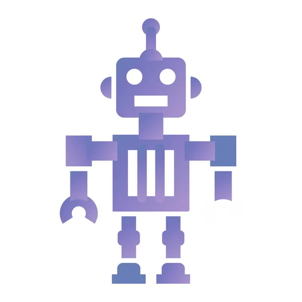 Icono Del Robot Ilustración Plana Robots Vector Iconos Para Web — Vector de stock