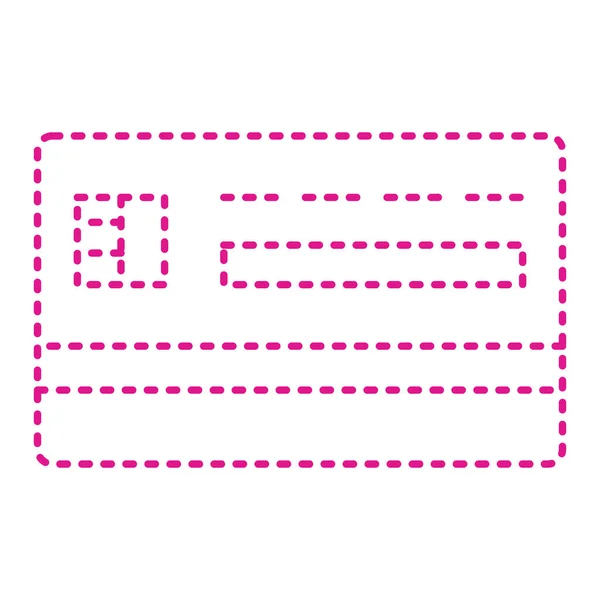 Credit Card Icon Outline Illustration Ticket Vector Icons Web — Stockový vektor