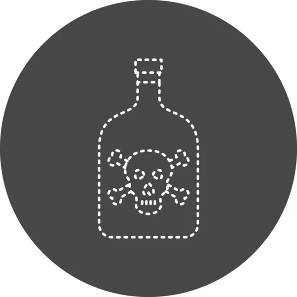 Poison Bottle Simple Design — ストックベクタ