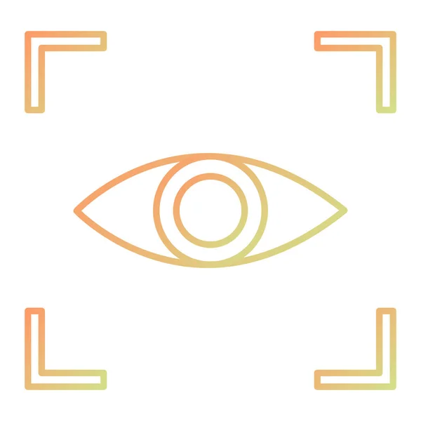 Augenlinien Symbol Vektorillustration — Stockvektor