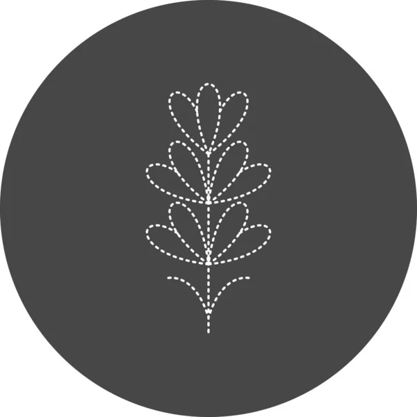 Простая Веб Иллюстрация Цветка Лаванды — стоковый вектор