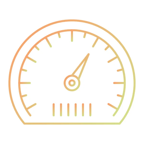Speedometer Icoon Vector Geïsoleerd Witte Achtergrond Voor Web Mobiele App — Stockvector