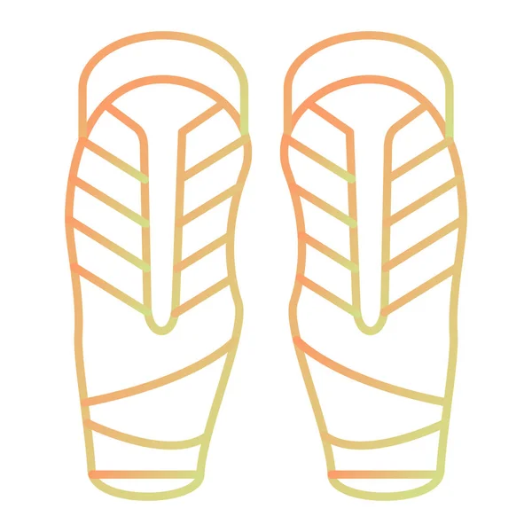 Vector Illustration Single Isolated Flip Flops Icon — 图库矢量图片