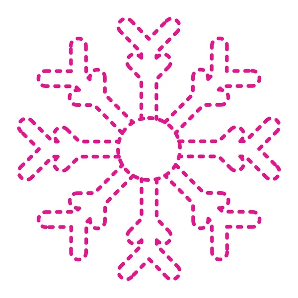 Εικονίδιο Νιφάδας Χιονιού Εικονογράφηση Διανύσματος — Διανυσματικό Αρχείο
