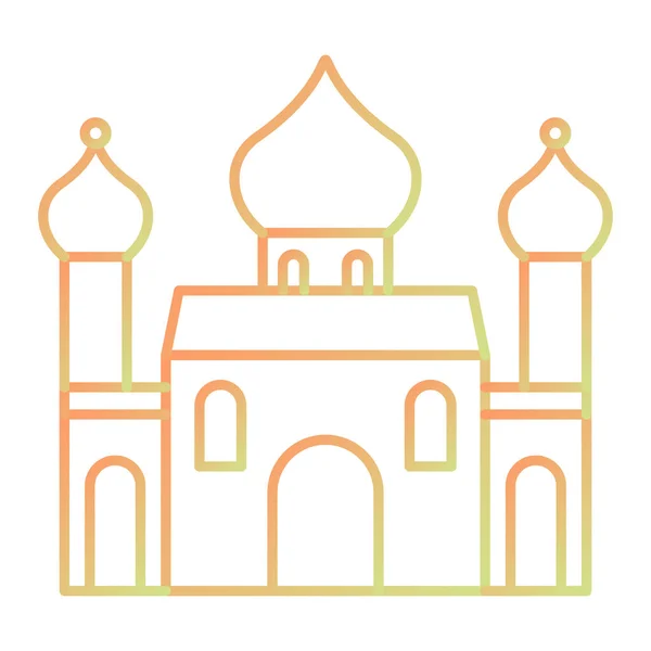 Taj Mahal Icon Vector Illustration — Vector de stock