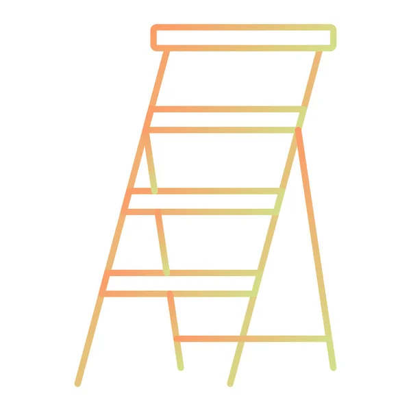 Ladder Icon Simple Illustration Wood Chair Vector Icons Web — Stockvektor