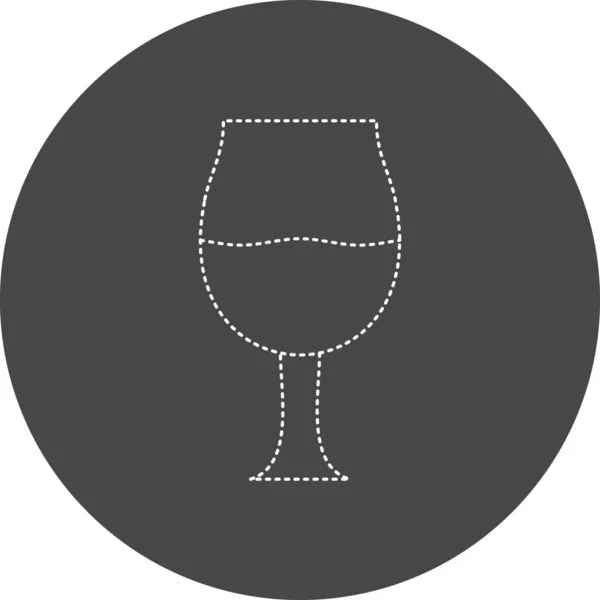 Vector Illustration Wine Icon — Stock Vector