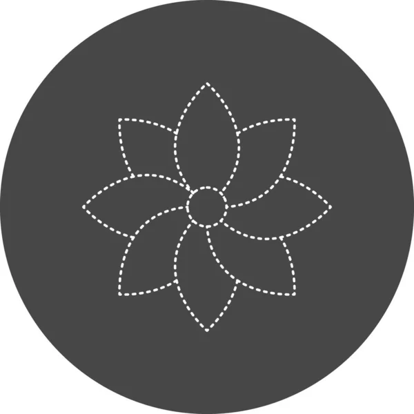 Simple Beautiful Illustration Flower Petals — Stock vektor
