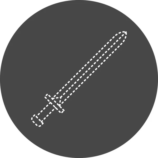 Illustration Vectorielle Icône Épée — Image vectorielle