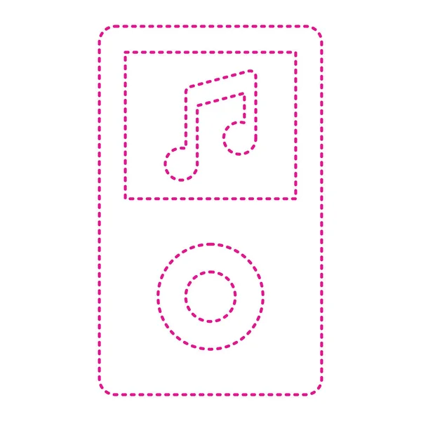 Music Player Icon Vector Illustration Design — Stock Vector