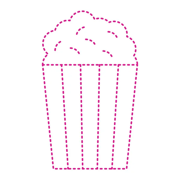 Popcorn Icon Pop Corn Vector Illustration — Stockvector