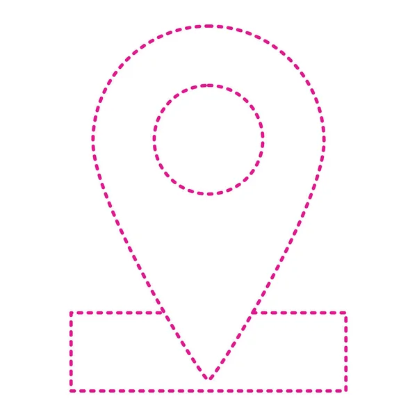 Standort Pin Symbol Gps Navigationssymbol Vektorillustration — Stockvektor