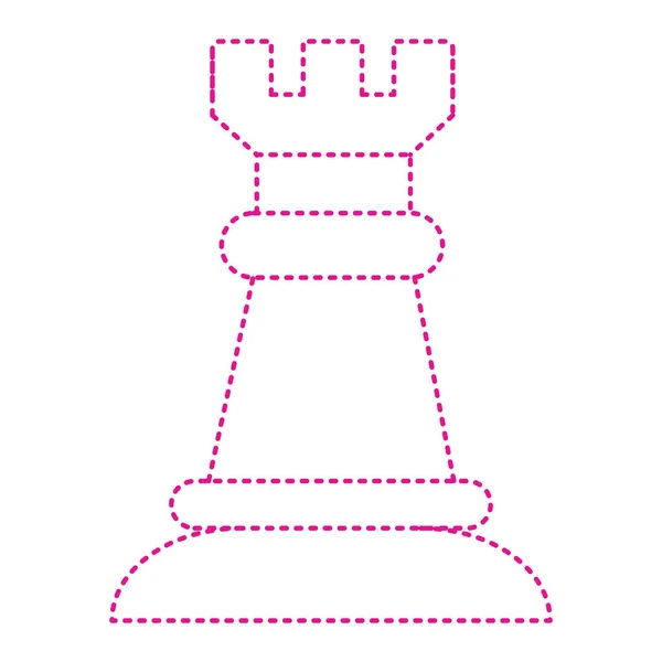 白い背景の上のチェスのアイコン ベクトル図 — ストックベクタ