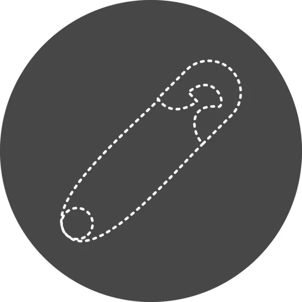 Safety Pin Web Icon Simple Design — 스톡 벡터