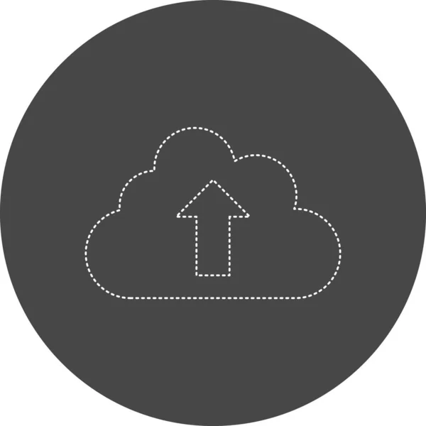 Network Cloud Upload Cloud Illustration — Vector de stock