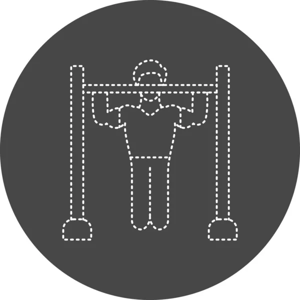 Vector Illustration Modern Body Weight Icon — Vector de stock