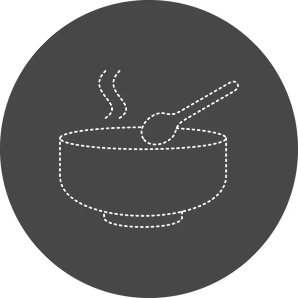 Illustration Vectorielle Icône Soupe — Image vectorielle