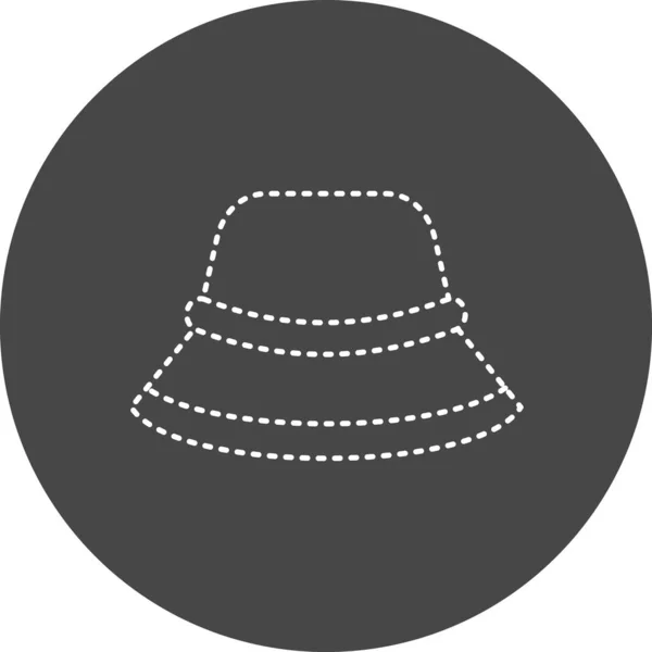 Woman Hat Web Icon Simple Illustration — 스톡 벡터