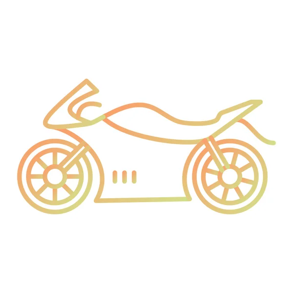 Icona Della Moto Illustrazione Schematica Delle Icone Vettoriali Bici Web — Vettoriale Stock