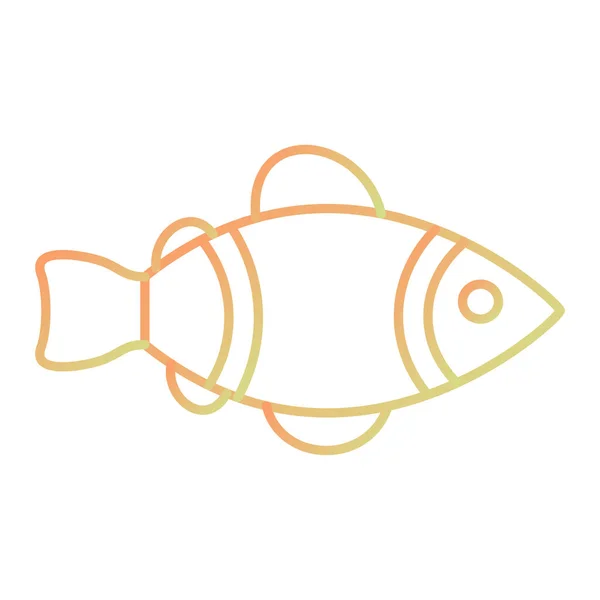 Fisch Symbol Vektor Illustration — Stockvektor