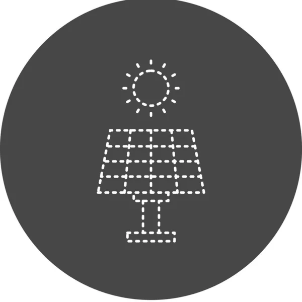 Solar Energy Icon Vector Illustration Simple Design — ストックベクタ