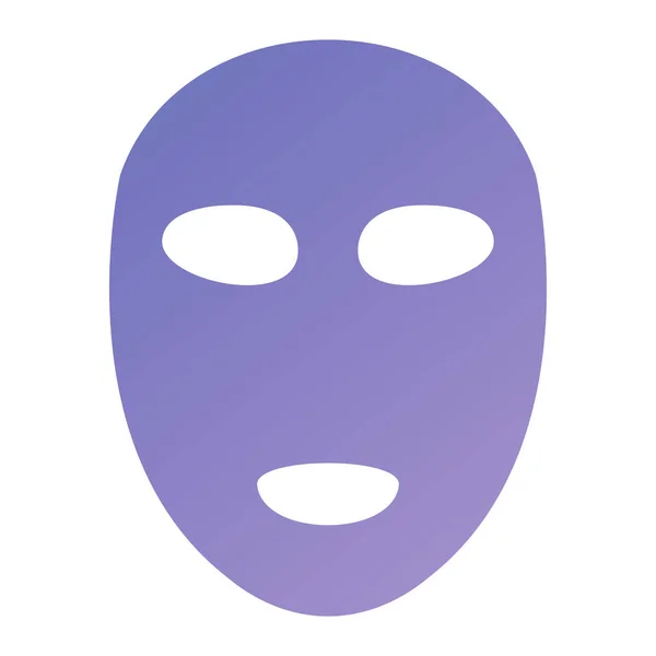 Mask Icon Flat Color Design Vector Illustration — 스톡 벡터