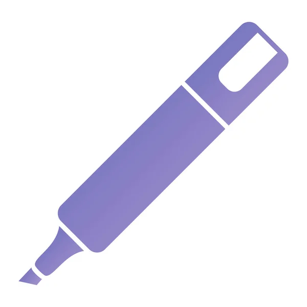 Pencil Icon Simple Illustration Pen Vector Fill Style — 스톡 벡터