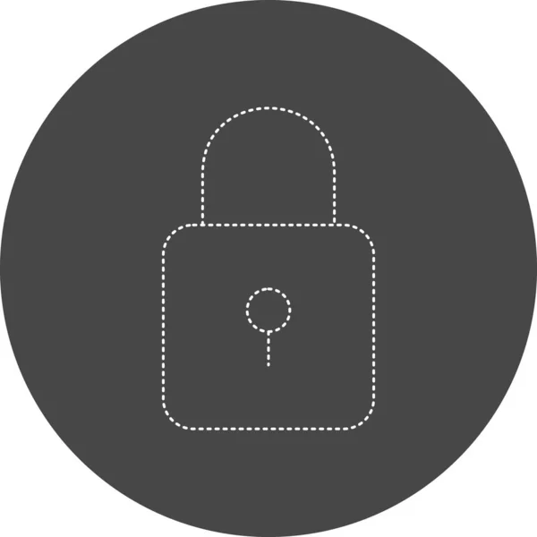 Lock Icon Vector Illustration Simple Design — Vetor de Stock