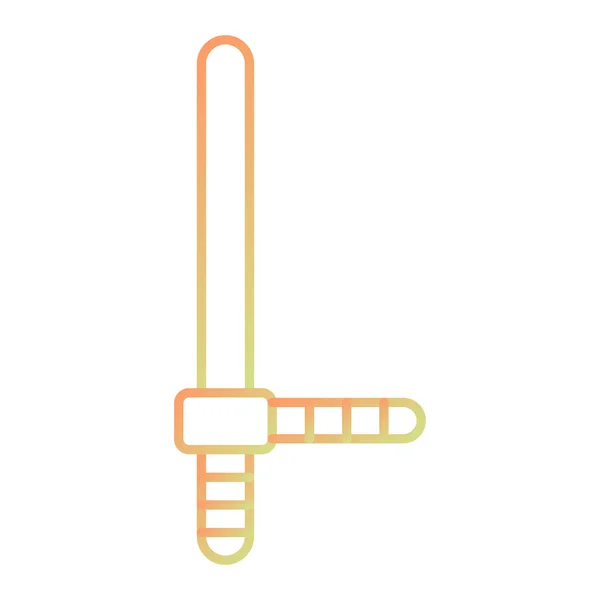 Schwert Symbol Einfache Illustration Von Fledermausvektorsymbolen Für Das Web — Stockvektor
