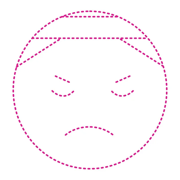 Face Mask Icon Isolated White Background — Stockvector