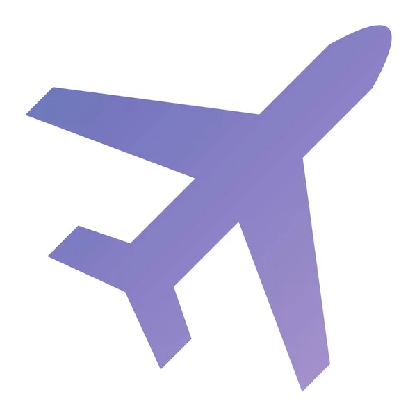 Airplane Icon Flat Design Style — Stok Vektör