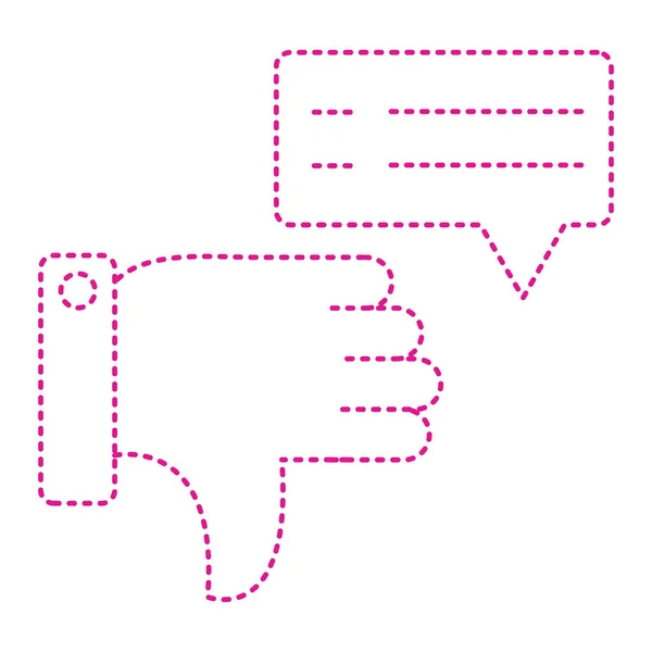 Thumb Hand Thumbs Icon Vector Illustration Design — ストックベクタ