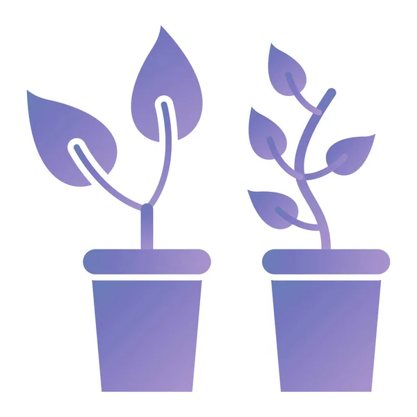 Potted Plant Icon Simple Illustration —  Vetores de Stock