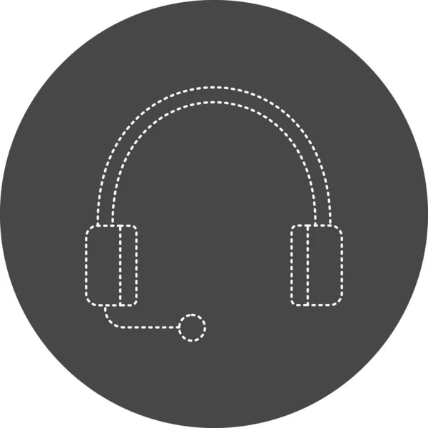 Color Vector Headphones Icon Illustration — Image vectorielle