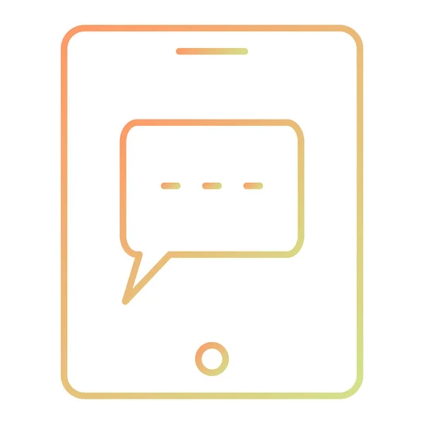 Chat Message Icon Vector Illustration — Stock Vector