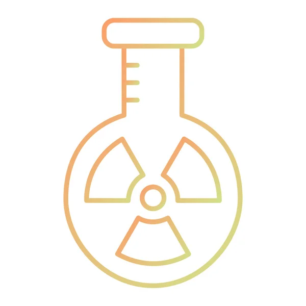 Vector Illustration Nuclear Test Icon — Stock Vector