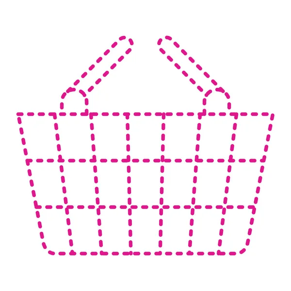 购物篮图标 基于白色背景隔离的超级市场购物车向量图标的简单示例 — 图库矢量图片