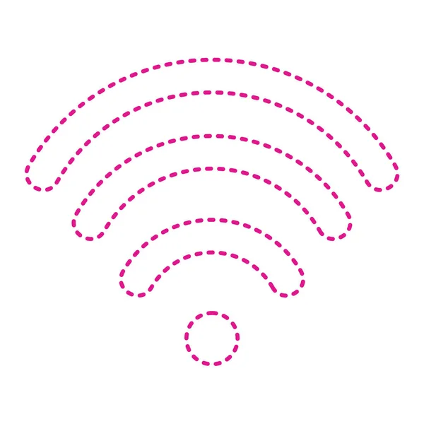 Wifi Signal Icon Wireless Network Symbol Vector Illustration — Stockvector