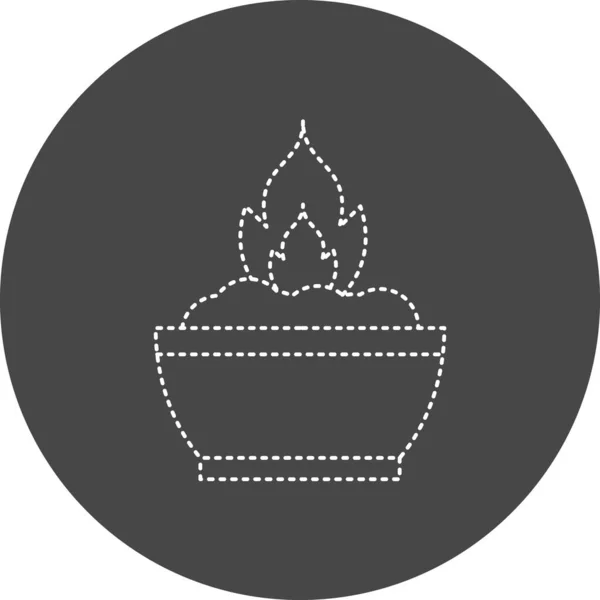 Calories Burn Web Icon Simple Illustration — Stok Vektör