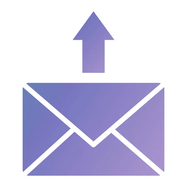 Envelope Mail Ícone Vetor Ilustração Design Gráfico — Vetor de Stock