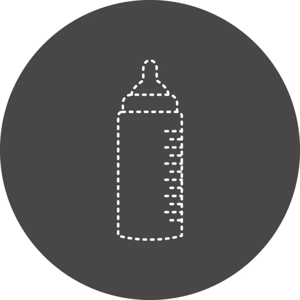 Baby Bottle Web Icon Simple Design — Stockvektor
