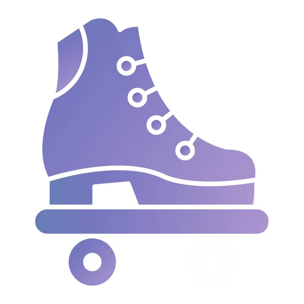 アイススケート ウェブアイコン — ストックベクタ