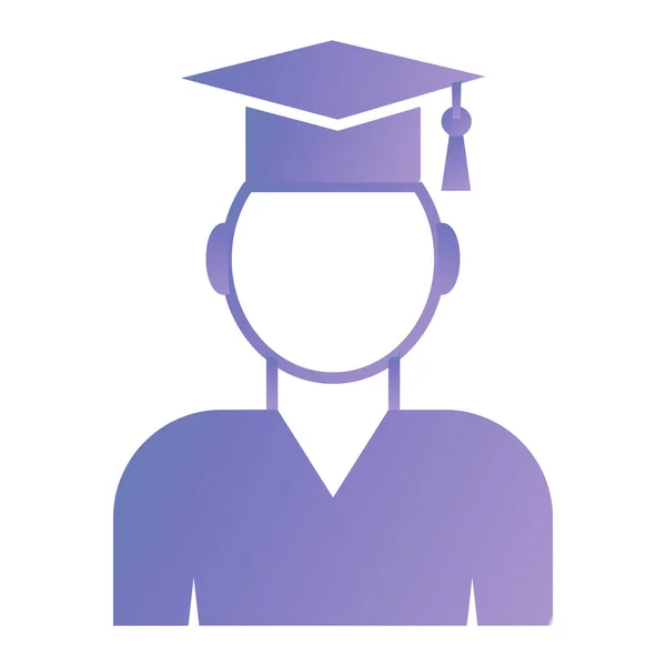 Graduation Web Icon Vector Illustration — Stock Vector