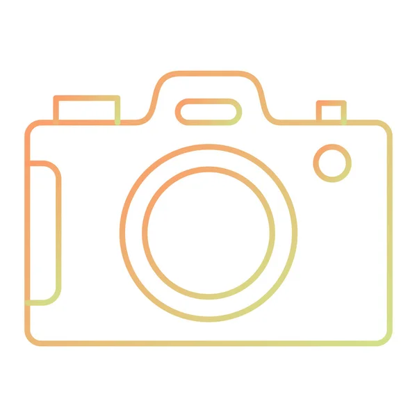 Icône Caméra Illustration Simple Des Icônes Photographiques Vectorielles Pour Web — Image vectorielle