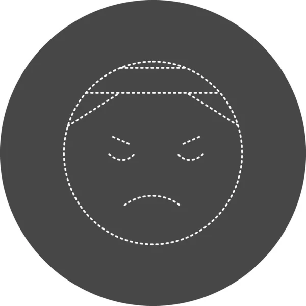 Injury Face Icon Vector Illustration —  Vetores de Stock