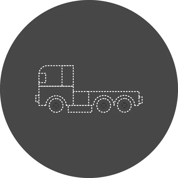 Truck Web Simple Illustration — Stock Vector