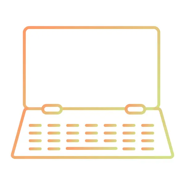 Illustration Des Laptop Icon Vektors — Stockvektor