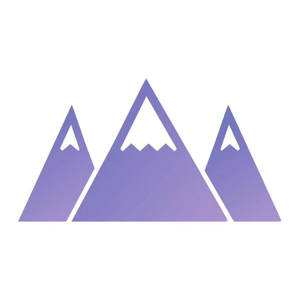 Icône Montagne Logo Illustration Vectorielle — Image vectorielle