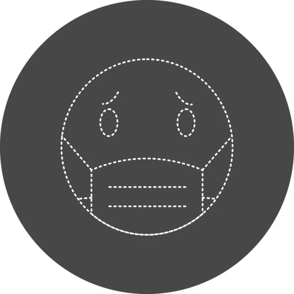 Vector Illustration Face Mask Icon — стоковый вектор